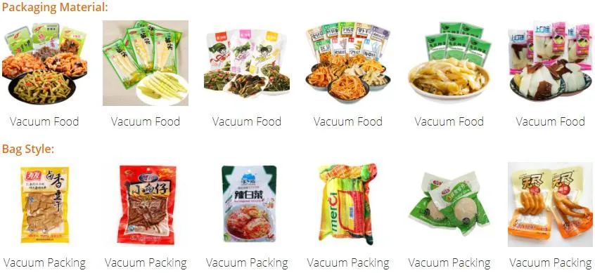 Fully Automatic Vacuum Premade Pouch Rotary Pickle/ Kimchi/ Dried Radish Giving Bag Pouch Sachet Packing Machine